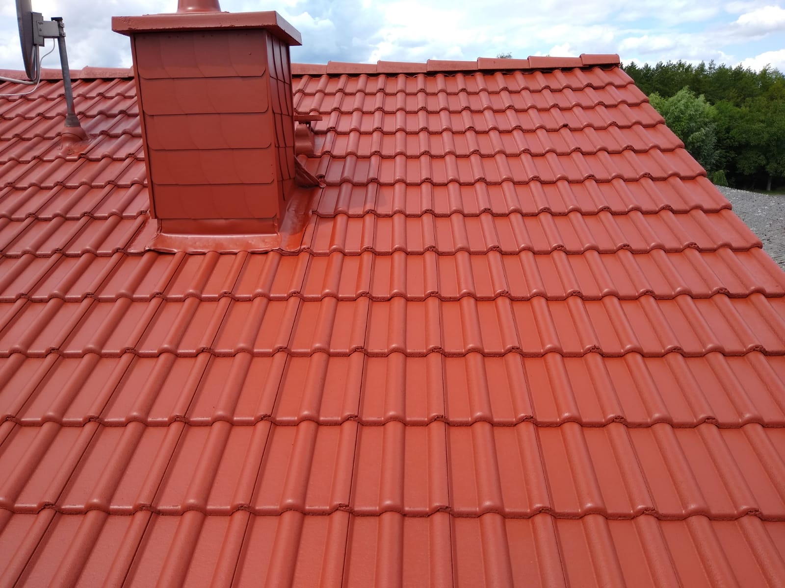 Nachher · Dachreinigung